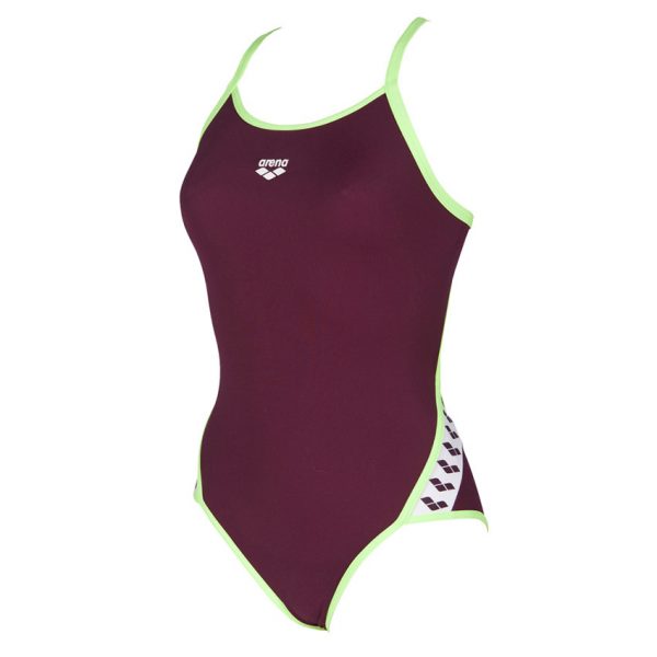 Red Wine Arena Team Stripe Swimsuit