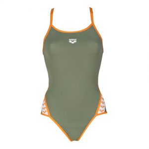 Green Arena Team Stripe Swimsuit