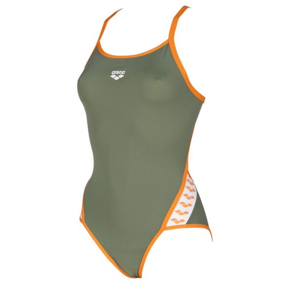 Green Arena Team Stripe Swimsuit