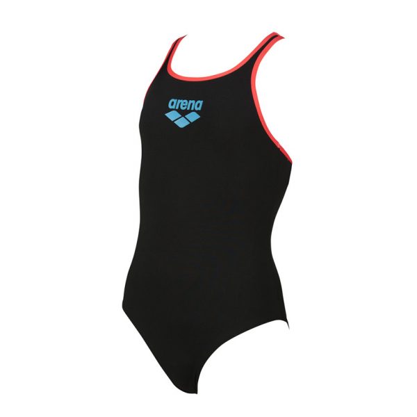 Arena BigLogo Girls Black / Pink Swimsuit