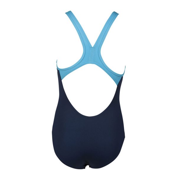 Arena BigLogo Girls Navy Blue Swimsuit