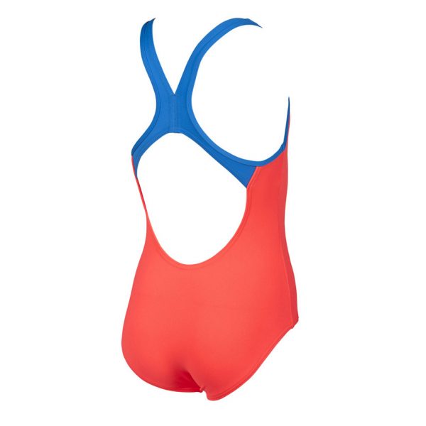 Arena BigLogo Girls Deep Pink Swimsuit