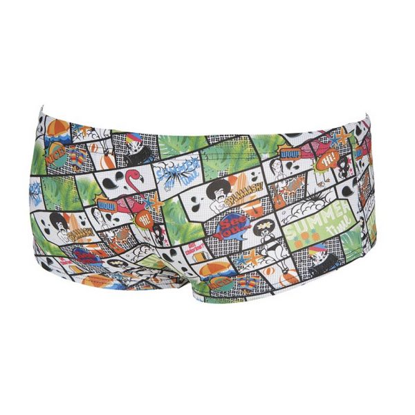 Arena Mens Summer Comics Low Waist Swim Shorts