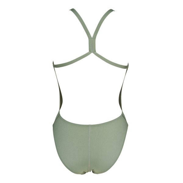Arena Solid Light Tech Army Green High Leg Swimsuit