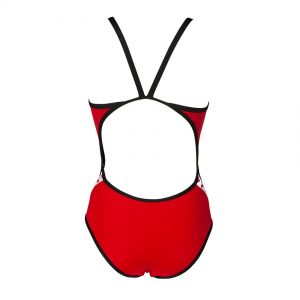 Red Arena Team Stripe Swimsuit