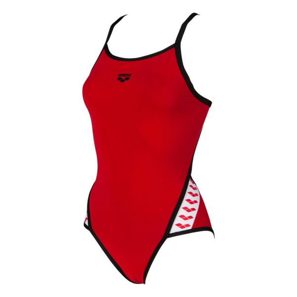 Red Arena Team Stripe Swimsuit