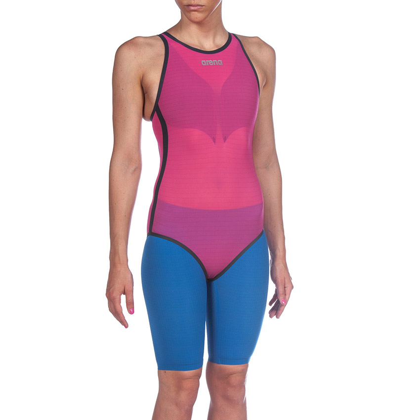 Arena Carbon Duo Ladies Jammer - Blue. The Duo is a two-piece system.