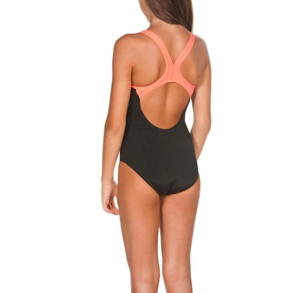 Arena BigLogo Girls Black / Pink Swimsuit