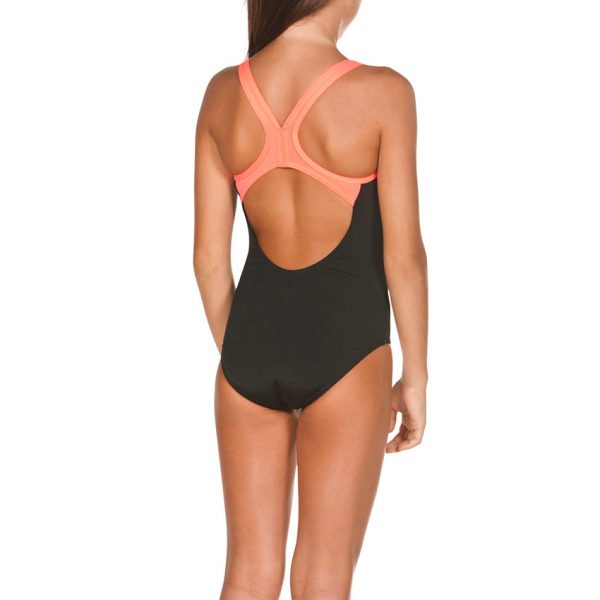 Arena BigLogo Girls Black / Pink Swimsuit