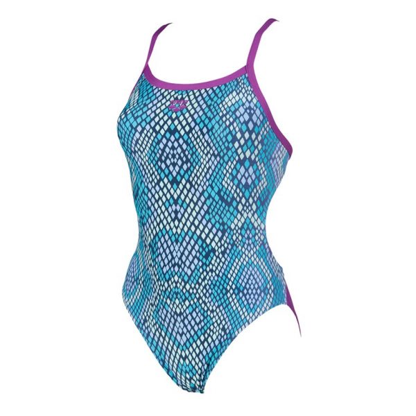 Arena Blue Snakeskin Swimsuit