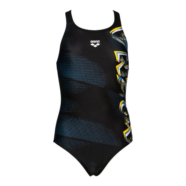 Black Arena Girls Draft Swimsuit