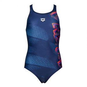 Blue Arena Girls Draft Swimsuit