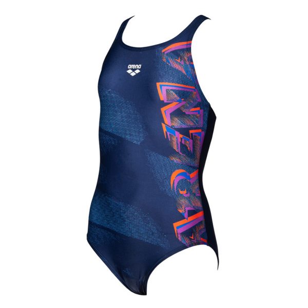 Blue Arena Girls Draft Swimsuit