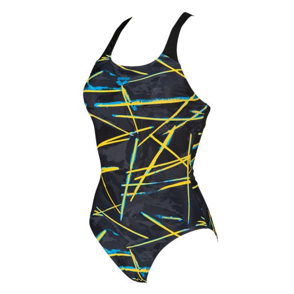 Black Arena Light Beams Swimsuit