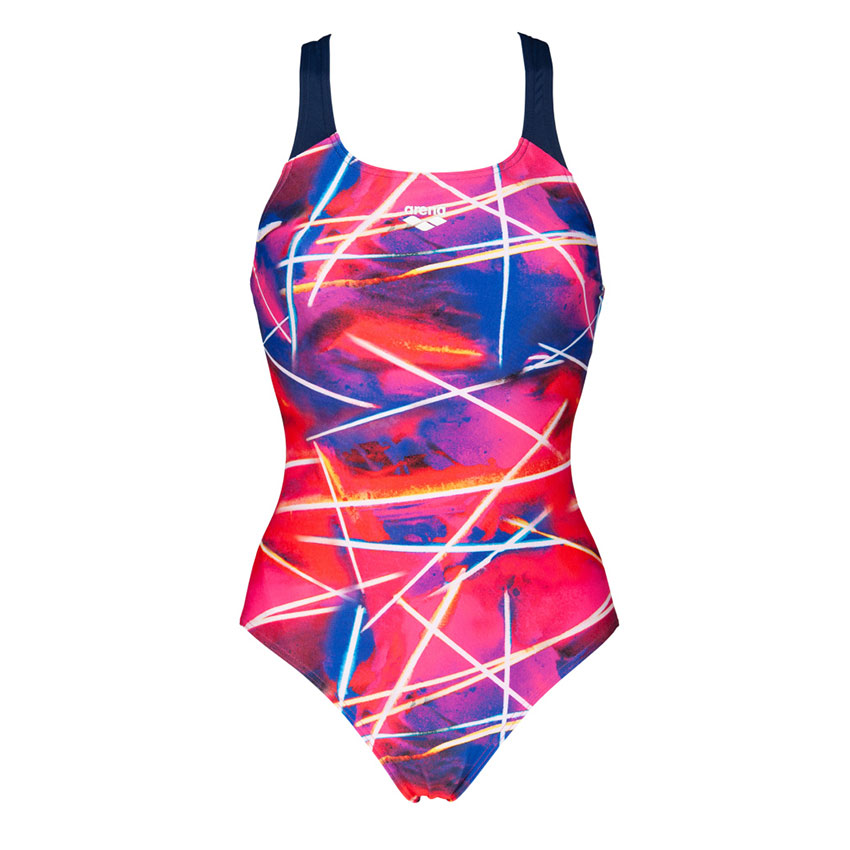 Arena Women's Light Beams Swim Pro Back One Piece Swimsuit at