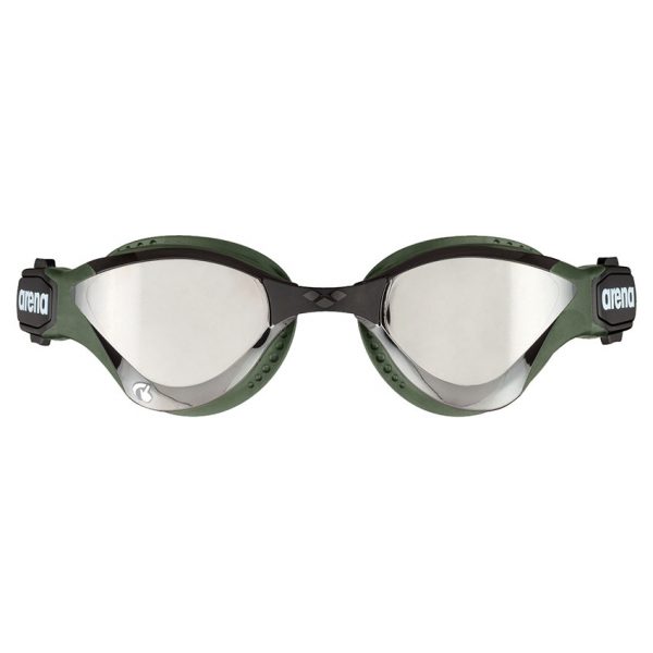 Arena Cobra Tri Swipe Mirror Goggles - Silver Army