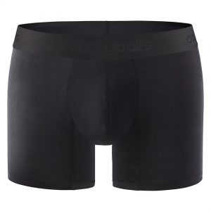 Comfyballs Black Microfibre Boxer - Long