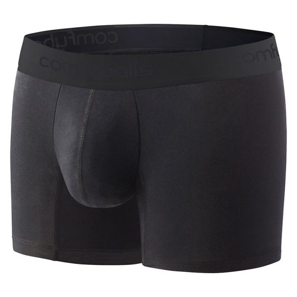 Comfyballs Black Microfibre Boxer - Long