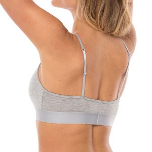 Comfy Wood Strap Bra - Grey