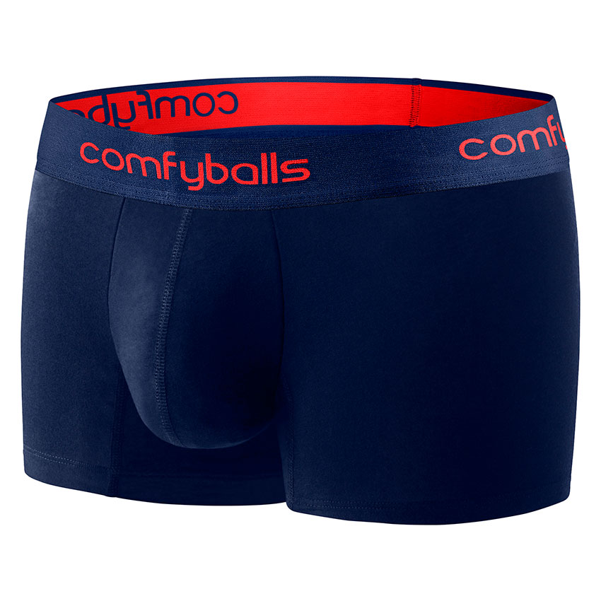 Comfyballs Navy Performance Boxer - Regular, PackageFront™ comfort