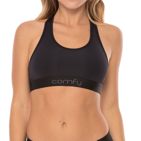 Comfy Performace Racer Bra - Black