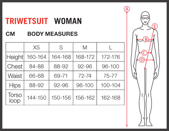 Arena Size Charts, here you will find all the sizing charts for Arena