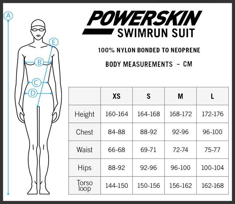 Arena Size Charts here you will find all the sizing charts for Arena