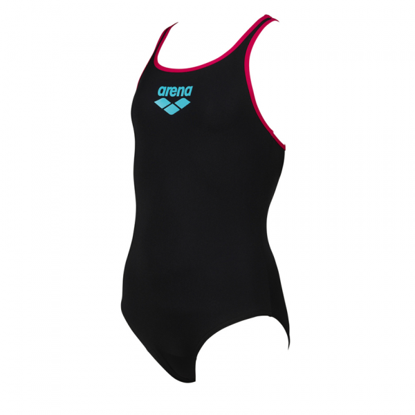 Arena BigLogo Girls Black Rose Swimsuit