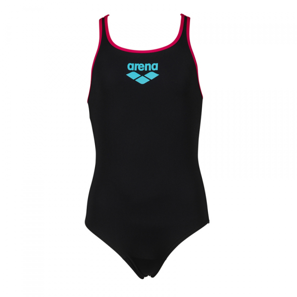 Arena BigLogo Girls Black Rose Swimsuit