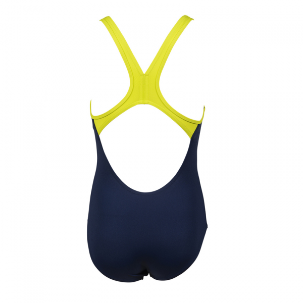 Arena BigLogo Girls Navy Green Swimsuit