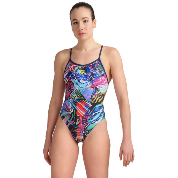 Arena Lace Back Allover Swimsuit