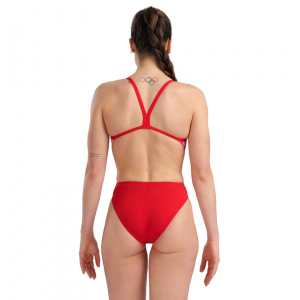 Arena Marbled Challenge Back Red Swimsuit