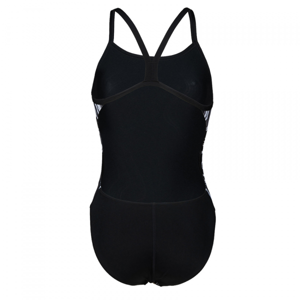 Arena Marbled Challenge Back Black Swimsuit