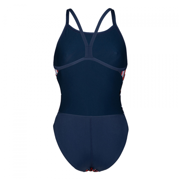 Arena Marbled Challenge Back Navy / Red Swimsuit