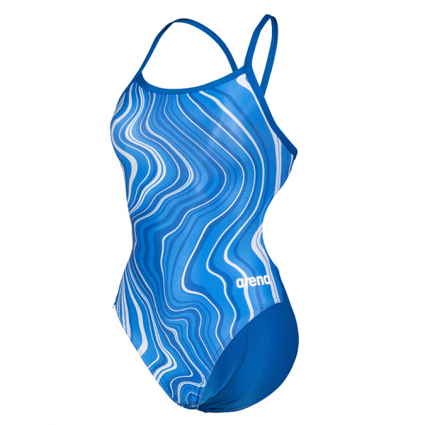 Arena Marbled Challenge Back Royal Blue Swimsuit