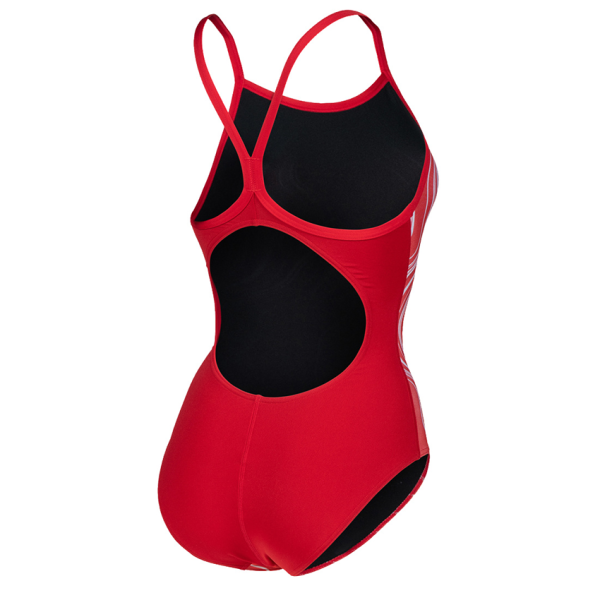 Arena Marbled Lightdrop Back Red Swimsuit