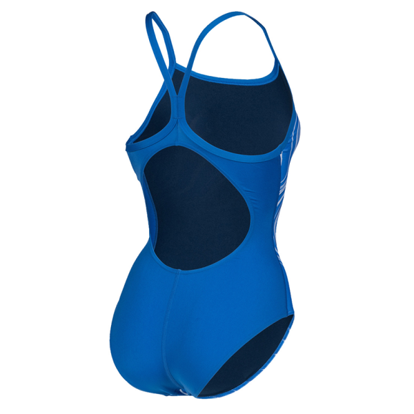 Arena Marbled Lightdrop Back Royal Blue Swimsuit