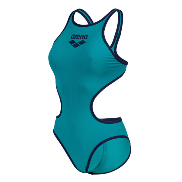 Womens Arena One Biglogo Swimsuit - Green