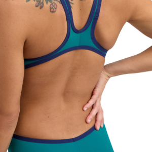 Womens Arena One Biglogo Swimsuit - Green