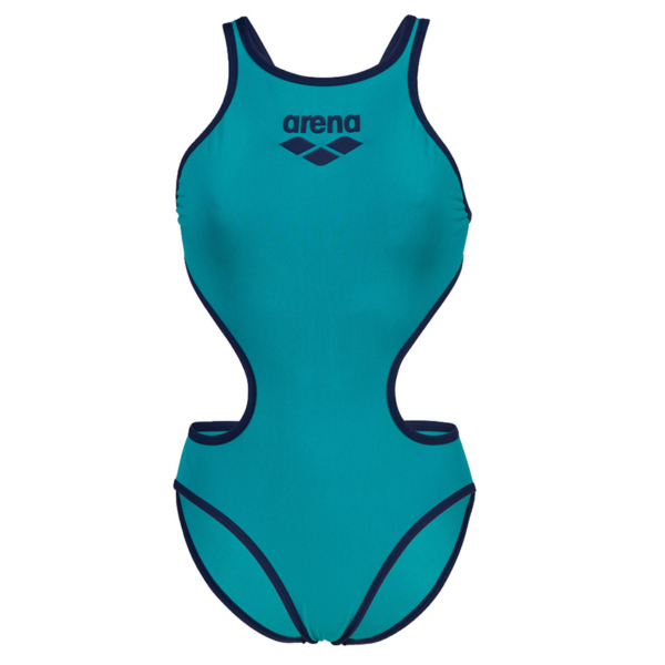 Womens Arena One Biglogo Swimsuit - Green
