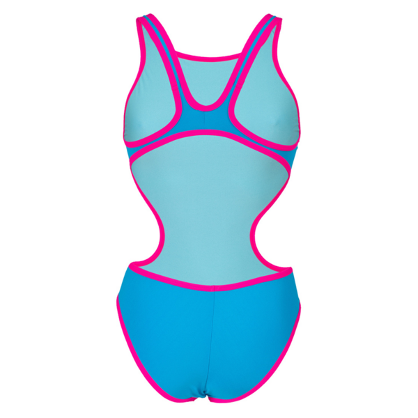 Womens Arena One Biglogo Swimsuit - Turquoise