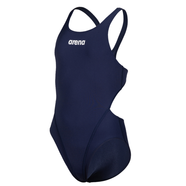 Arena Tech Solid Girls Swimsuit - Navy
