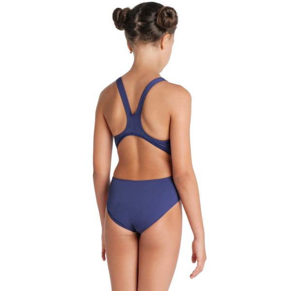 Arena Tech Solid Girls Swimsuit - Navy