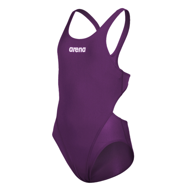 Arena Tech Solid Girls Swimsuit - Plum