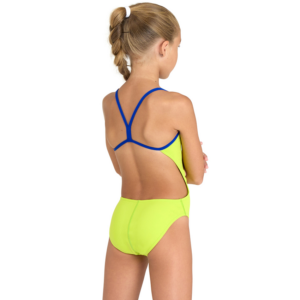 Arena Challenge Solid Girls Swimsuit - Soft Green