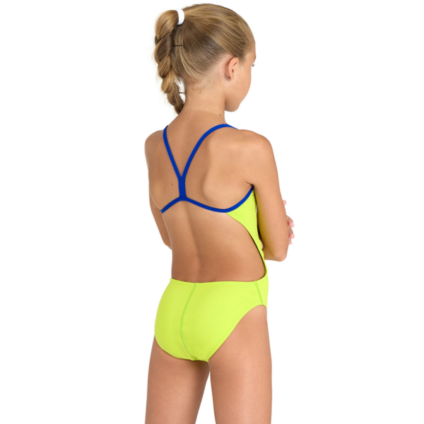 Arena Challenge Solid Girls Swimsuit - Soft Green