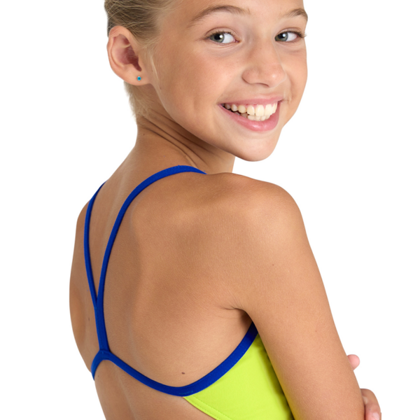 Arena Challenge Solid Girls Swimsuit - Soft Green