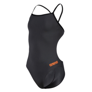 Arena Challenge Solid Girls Swimsuit - Grey