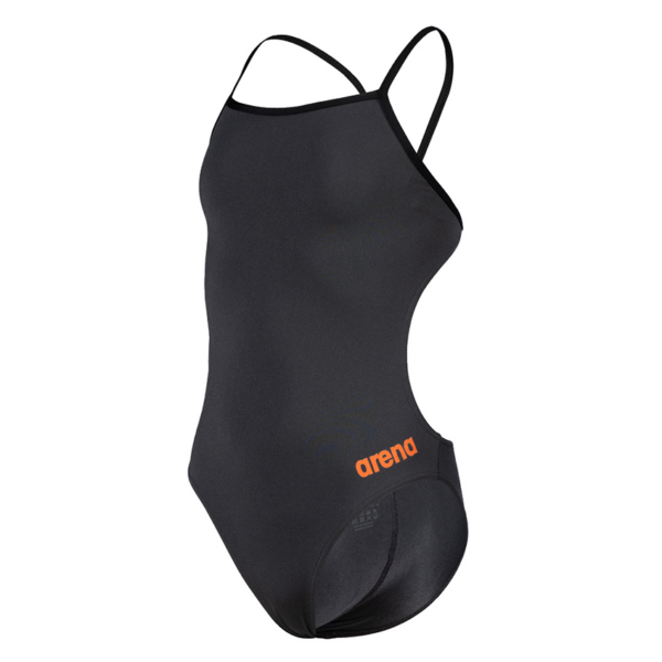 Arena Challenge Solid Girls Swimsuit - Grey