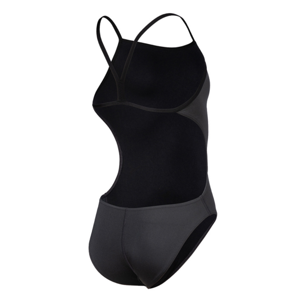 Arena Challenge Solid Girls Swimsuit - Grey